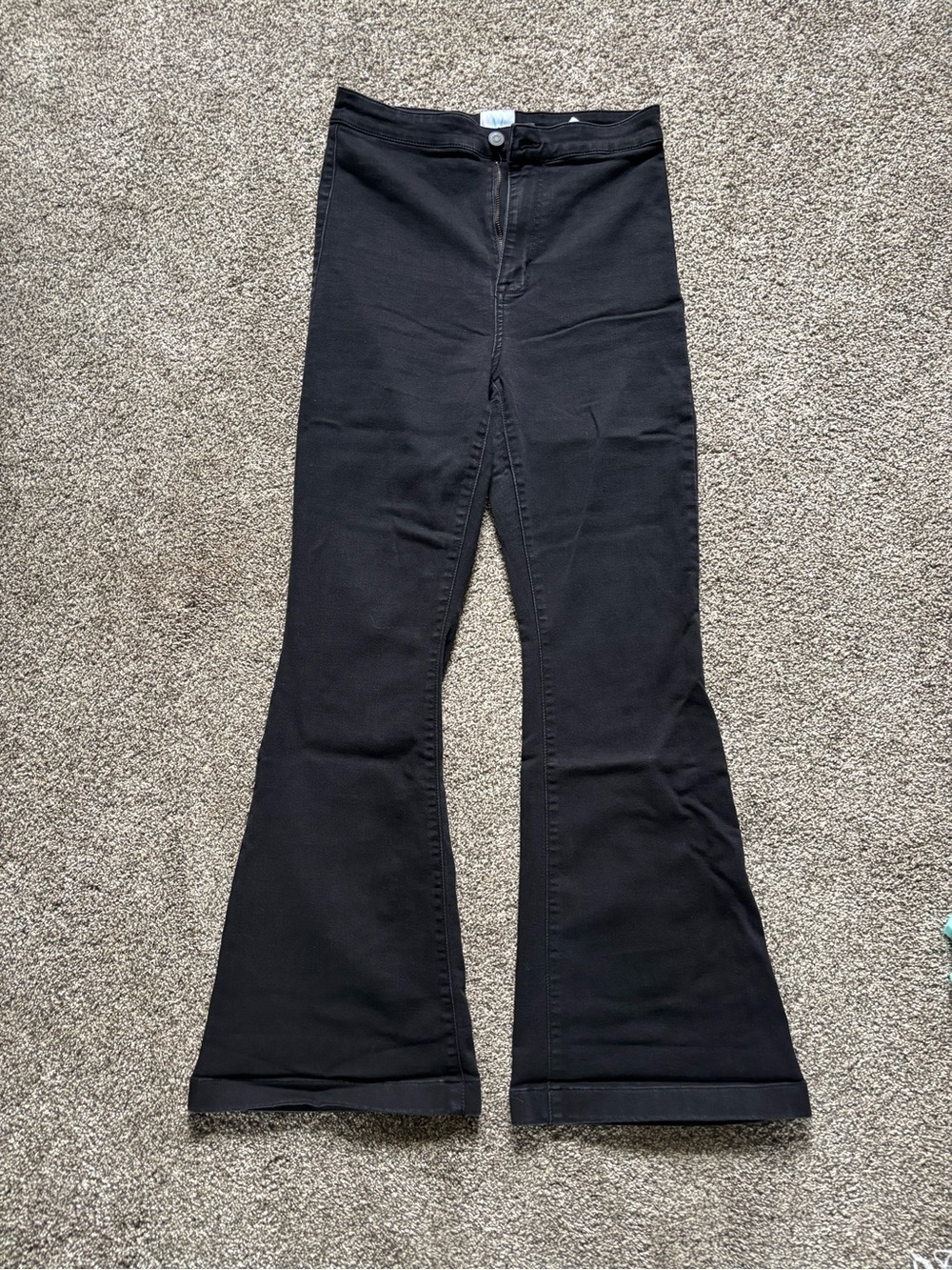 High-Rise Black Flared Women’s Jeans